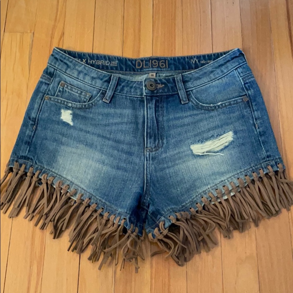 DL1961 Fringe shorts